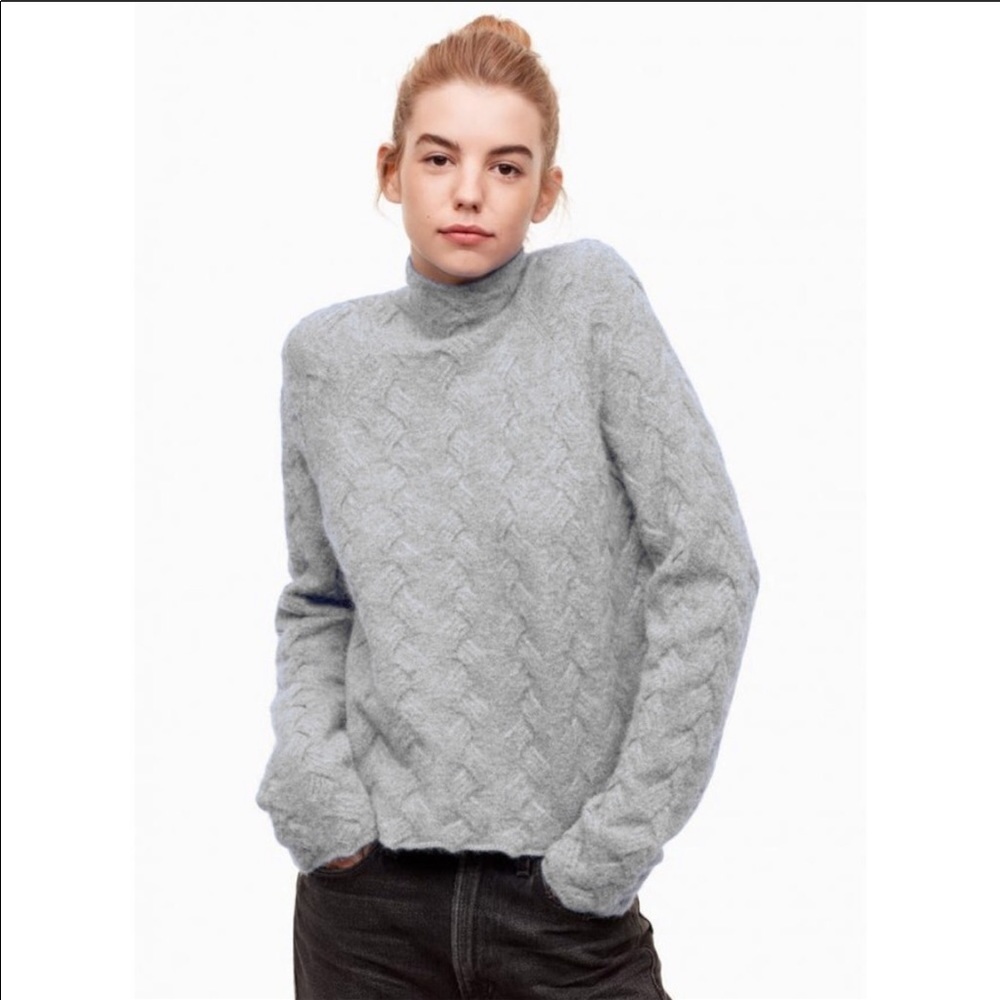 ARITZIA Wilfred Free Novak basketweave sweater s